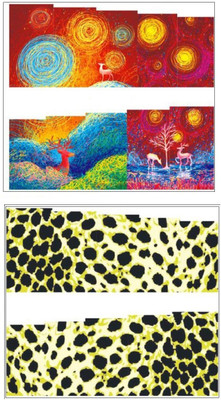 

Jenna Manicure Water Transfer Nail Art Decals Stickers- Sapphire Series NR-201(Multicolor)