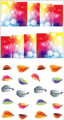 

Jenna Manicure Water Transfer Nail Art Decals Stickers- Sapphire Series NR-355(White)