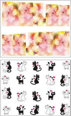 

Jenna Manicure Water Transfer Nail Art Decals Stickers- Sapphire Series NR-179(White)