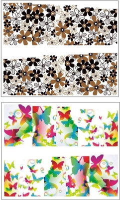 

Jenna Manicure Water Transfer Nail Art Decals Stickers- Sapphire Series NR-045(White)