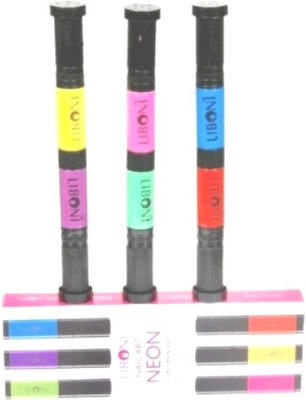 Liboni neon colour nail art(pink)
