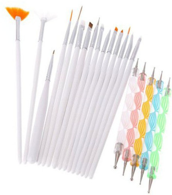 

SKI 20pcs Nail Art Design Dotting Pen Painting Polish Brush Tools Set Kit