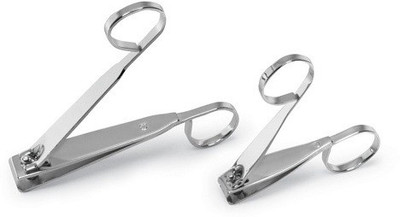 

Connectwide NAIL CUTTER- Stainless Steel Ultra-Sharp Grip Nail Clippers for Toenail and Fingernail (Set of 2)
