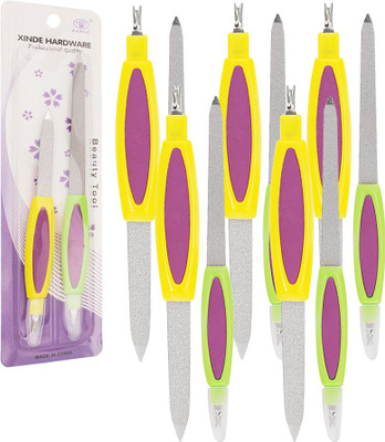 

Adbeni Professional Quality Multi Color Nail File With Trimmer Pack of 5(Set of 5)