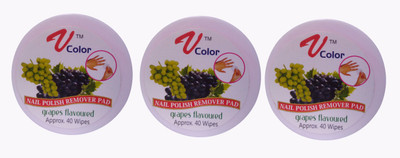 

V-Color Nail Polish Remover Pads (Grapes-3)(120 g)