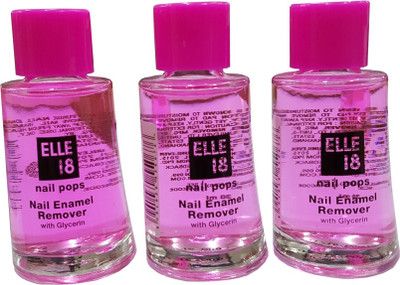 

elle 18 Nail Polish remover pack of 3(90)