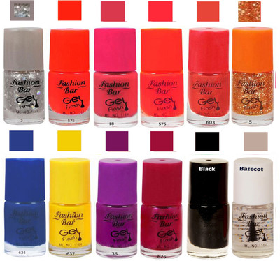 

Fashion Bar Purple Nail PolishCombo Pack of 12 Purple(Pack of 12)