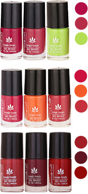 

Aroma Care Gel Based Nail Paint Set Of 9 Pcs Multicolor Set 36