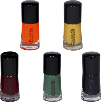 

Viviana 5 Nail Paints Pride Nail Colors: VPN014,VPN016,VPN018,VPN029,VPN046(Pack of 5)