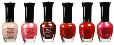 

Kleancolor Lacquer New Girl In Town Red Lot Full Size Set Lacquer(Pack of 6)