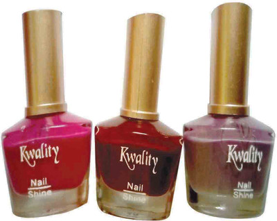 

Kwality Beauty Nail Polish High Quality-AO- 30 ml Multicolour Multicolor