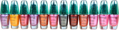 

Bonjour Paris STAR SHINE NAIL LACQUER NO E Multicolor(Pack of 12)