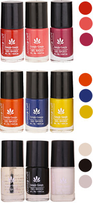 

Aroma Care Gel Based Nail Paint Set Of 9 Pcs Multicolor Set 28(Pack of 9)