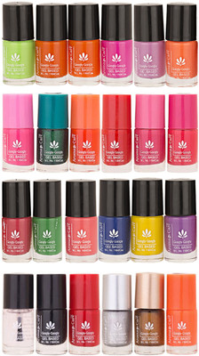 

Aroma Care MAB Multicolor 2 in 1 Color Cap Nail Polish Sets in Wholesale Rate ( Set No. 142) Light Pink, Green, Orange, Red, Nude, Peach, Base Coat, Black, Red, Silver, Golden, Orange(Pack of 24)