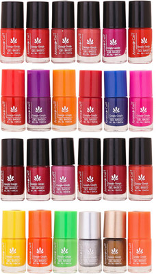 

Aroma Care MAB Multicolor 2 in 1 Color Cap Nail Polish Sets in Wholesale Rate ( Set No. 112) Red, Blue, Magenta, Yellow, Neon Green, Silver, Golden(Pack of 24)