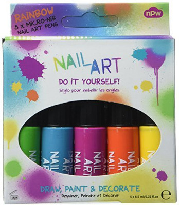 NPW Nail Art Rainbow Set Of NP2959 Dark(Pack of 5)