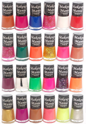 

Makeup Mania Exclusive Nail Polish Set of 24 Pcs. Multicolor Set-77-83(Pack of 20)
