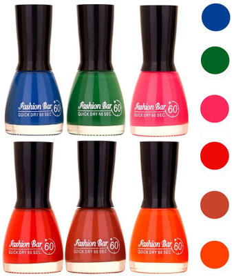 

Fashion Bar Unique Gel Nail Polish Combo (Pack of 6)436 Shade 006(Pack of 6)