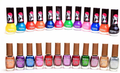 

Foolzy Pack Of 24 Serenity Nail Paint Multicolor