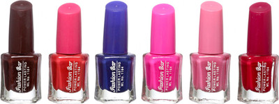 

Fashion Bar Instant Dry Nail Polish Combo 63 Multicolor,(Pack of 4)