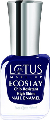 

Lotus Make-Up Ecostay Chip Resistant High Shine Nail Enamel Blue Peral-E51