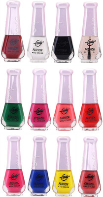 

Lady Fashion Nail Polish Wholesale Pack 2212201608 Multicolor,(Pack of 12)
