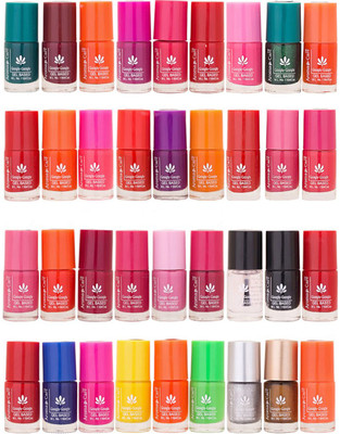 

Aroma Care Gel Based Nail Polish Set of 36 Pcs Multicolor(Pack of 36)