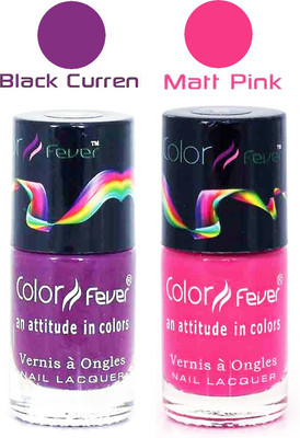 

Color Fever Matte Nail Polish Combo 232 Multicolor,(Pack of 2)