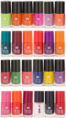 

Aroma Care MAB Multicolor 2 in 1 Color Cap Nail Polish Sets in Wholesale Rate ( Set No. 16) Green, Brown, Orange, Red, Purple, Pink, Peach, Orange, Mauve, Base Coat, Black, Red(Pack of 24)