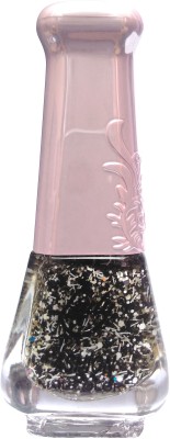 

Lady Fashion Glitter Nail Polish Black & White,