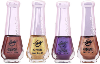 

Lady Fashion Limited Edition MULTICOLOR Nail Polish Set 0201201709 Multicolor,(Pack of 4)