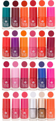 

Aroma Care Orange Nail Polish Combo 1706201624 Green, Brown, Orange, Red, Peach, Mauve, Pink, Blue, Magenta, Nude, Silver, Golden(Pack of 24)