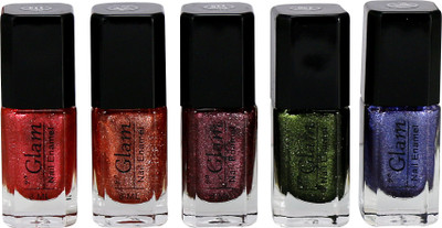

Go Glam Nail Polish Long Wear04 Multicolor(Pack of 5)