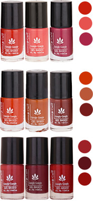 

Aroma Care Gel Based Nail Paint Set Of 9 Pcs Multicolor Set 18
