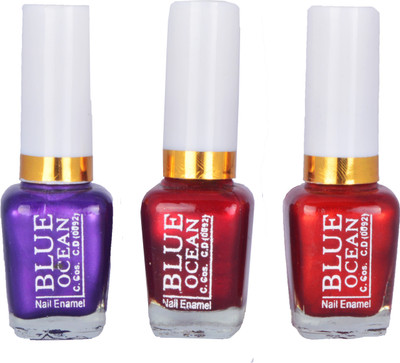 

Blue Ocean Multicolor Enamel Nail Polish (Packof3) Multi