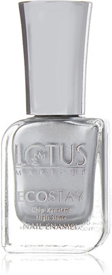 

Lotus Make-Up Ecostay Chip Resistant High Shine Nail Enamel Silver Chorme-E42