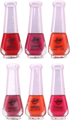 

Lady Fashion Juicy Nail Polish 2612201610 Multicolor,(Pack of 6)