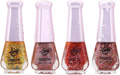 

Lady Fashion Limited Edition MULTICOLOR Nail Polish Set 0201201741 Multicolor,(Pack of 4)