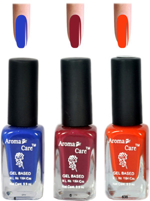 

Aroma Care Blue+Orange Matte Nail Polish Combo 6-9-636 Multicolor,(Pack of 12)