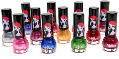 

Foolzy Pack of 12 Nail Polish Paint Metalic