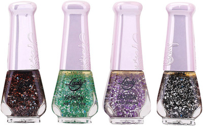 

Lady Fashion Limited Edition MULTICOLOR Nail Polish Set 0201201734 Multicolor,(Pack of 4)