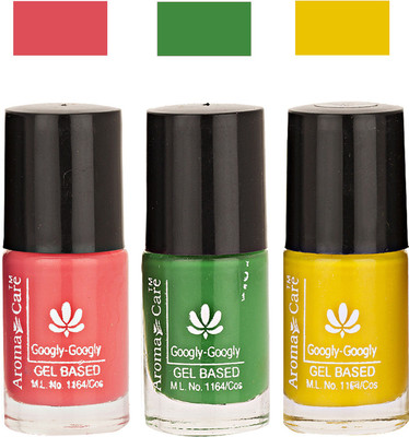 

Aroma Care Googly Gel Nail Polish 46201669 Multicolor,(Pack of 3)