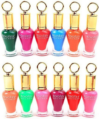Foolzy Set of 12 Nail Polish Multicolor IT-12-9