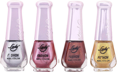 

Lady Fashion Limited Edition MULTICOLOR Nail Polish Set 0201201707 Multicolor,(Pack of 4)