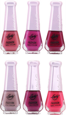 

Lady Fashion Juicy Nail Polish 2612201602 Multicolor,(Pack of 6)