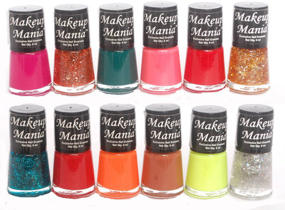 

Makeup Mania Exclusive Nail Polish Set of 12 Pcs. Multicolor Set 75(Pack of 12)