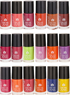 

Aroma Care Pack Of 18 Gel Based Nail Paint (10) Orange, Pink, Magenta, Green, Brown, Purple, Blue, Yellow(Pack of 18)