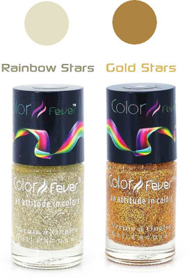 

Color Fever Shimmer Nail Polish Combo 115 Multicolor,(Pack of 2)