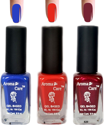 

Aroma Care Red+Maroon Nail Polish Combo 6-8-625 Multicolor,(Pack of 12)