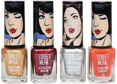 

Street Wear Color Rich Party All Night Collection Nail Enamel Kit Multicolor